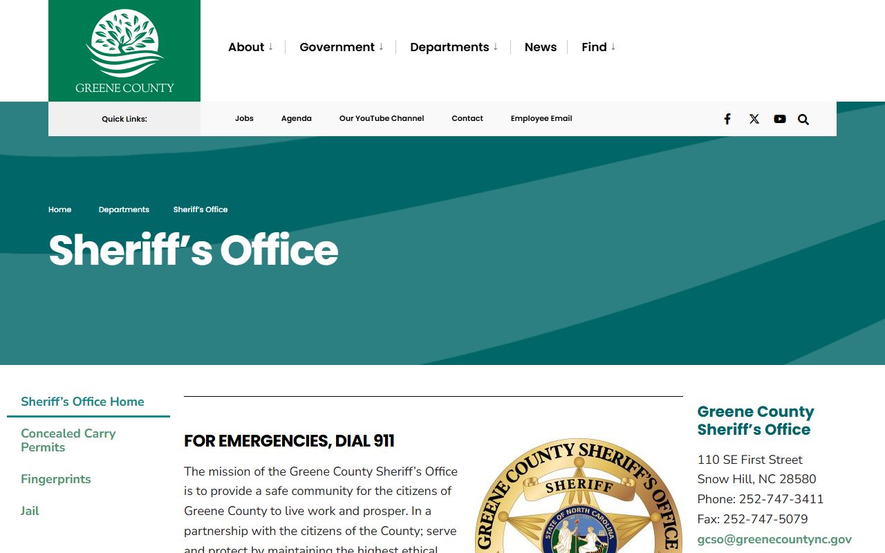 Greene County arrest records and court charges Sheriff's Office