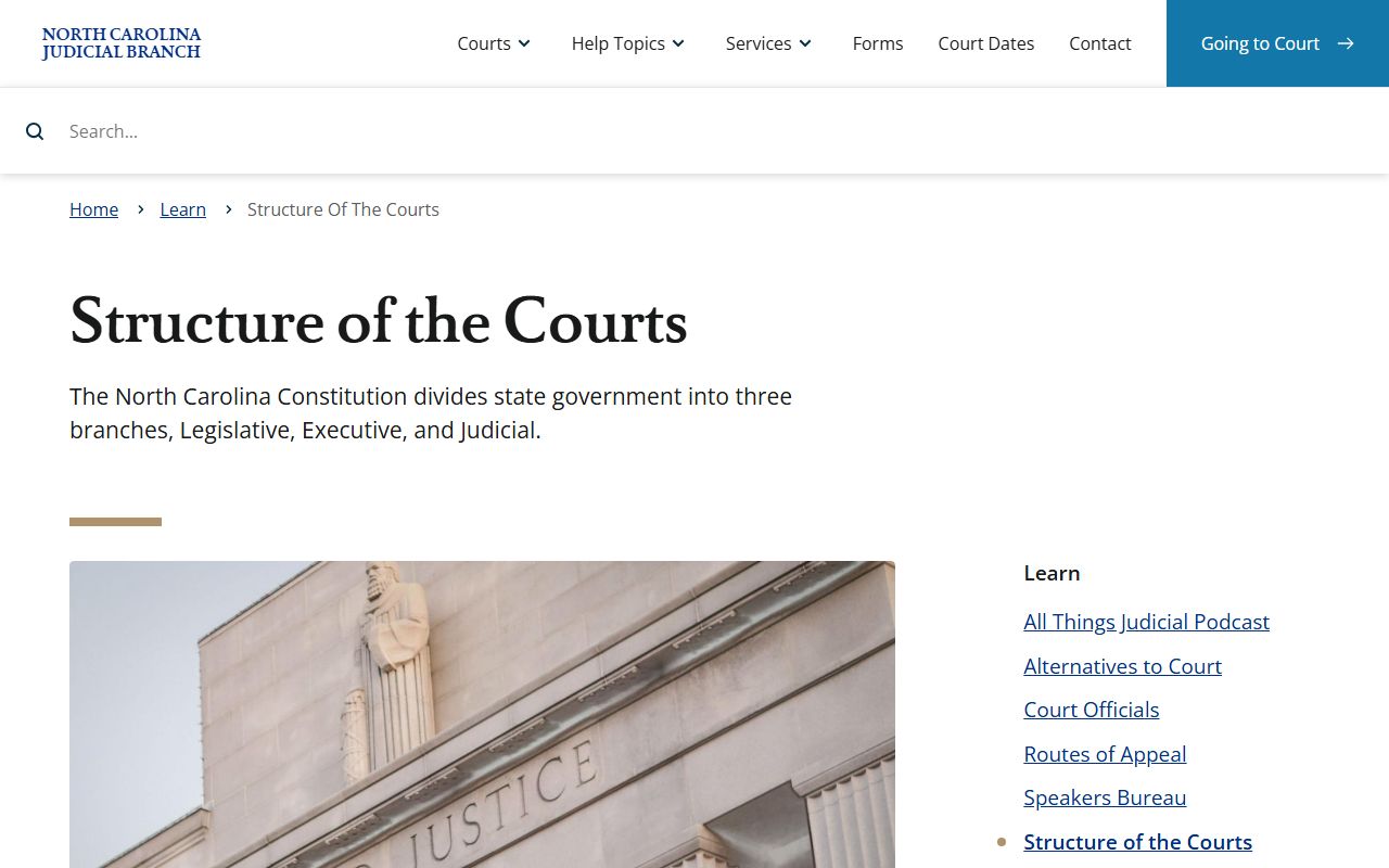 Greene County court records North Carolina court structure overview