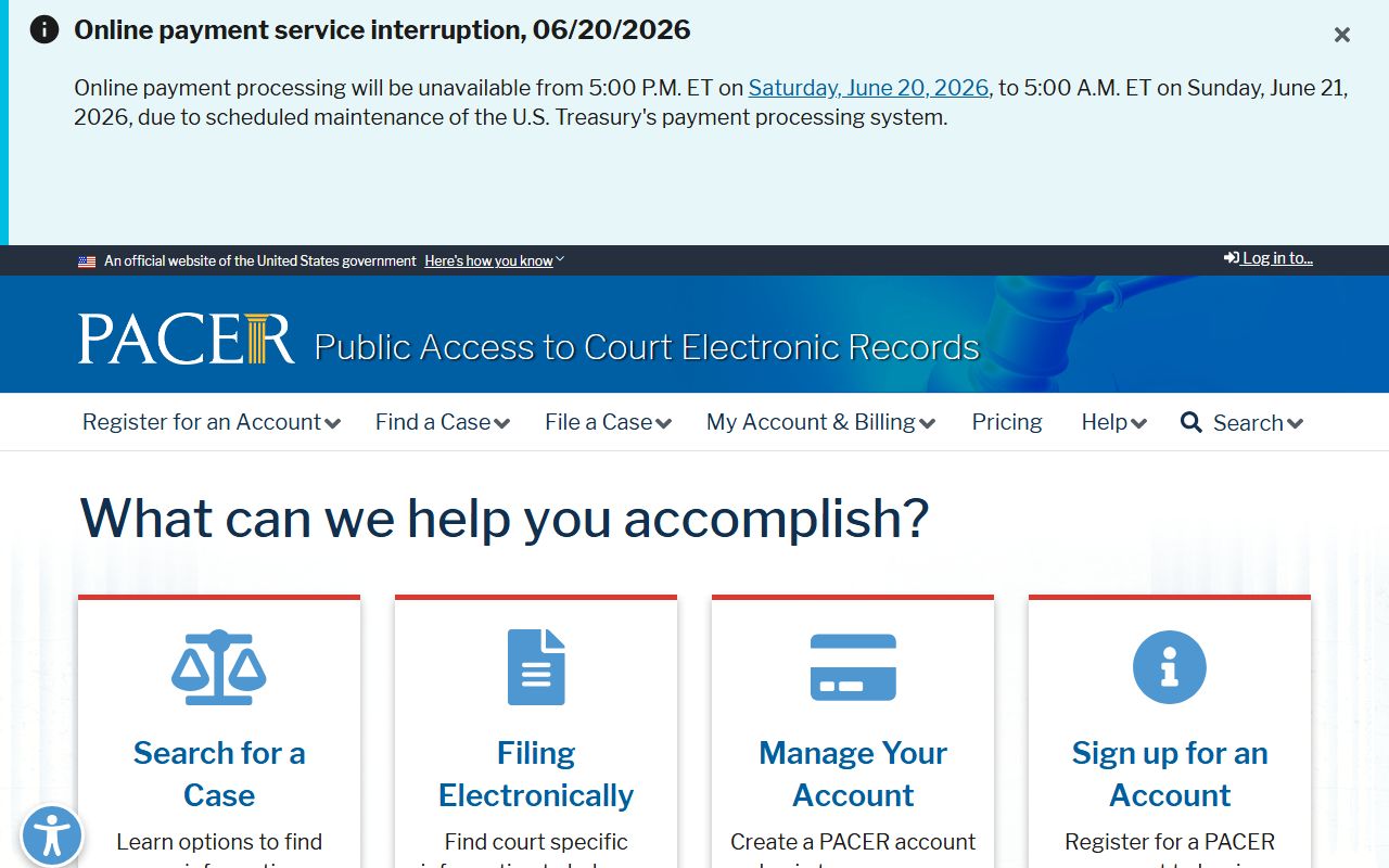 Greene County probate records federal PACER distinction